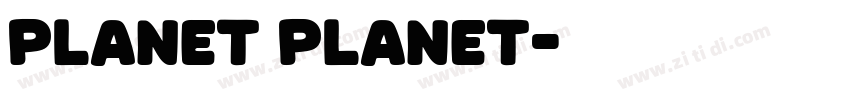 Planet Planet字体转换